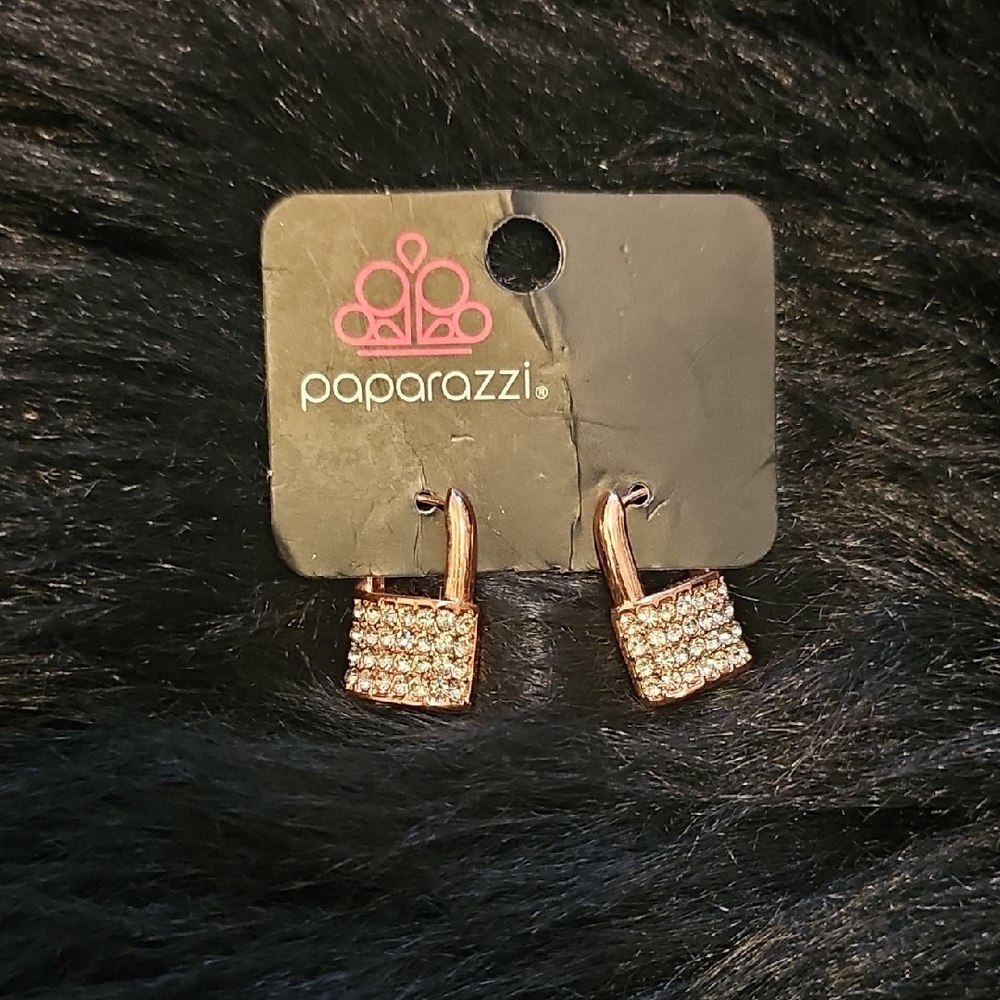 Paparazzi Rose Gold Sparkle Earrings